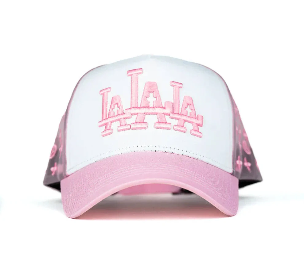 LA Rude Awakenings Pink Trucker