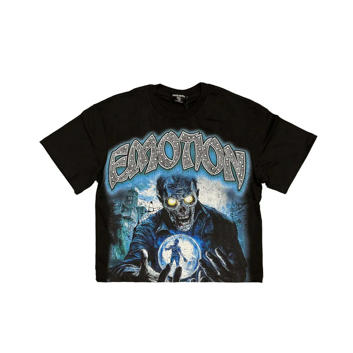 Mixed Emotion Zombie Rhinestone Tee